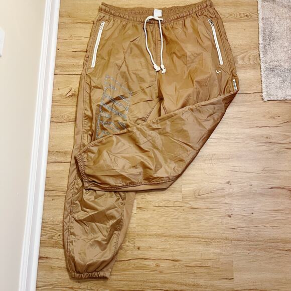 Nike Men's Therma-FIT Standard Winterized Basketball Tan Pants Size XXL - Picture 7 of 10